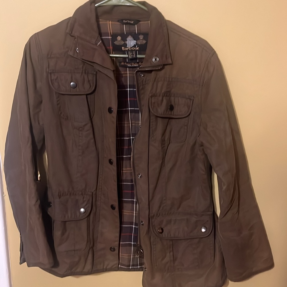 Waxed Barbour light jacket brown size US 6 / UK 10